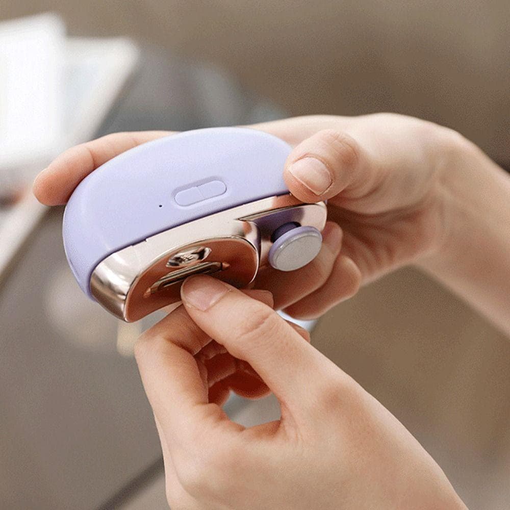 MILD Trimmer 2 in 1 กรรไกรตัดเล็บไฟฟ้าแบบชาร์จไฟได้ ดูแลเล็บมัลติฟังก์ชั่น Anti-splash เครื่องขัดเล็บไฟฟ้าผู้ชายผู้หญิง รูปที่ 5