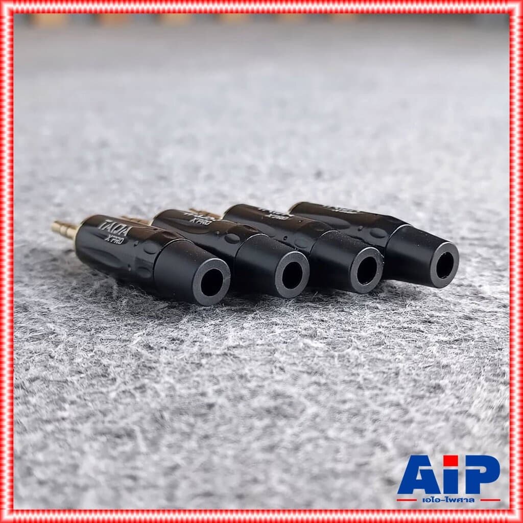 แพ็ค4ตัว TADA GYJ-04BK ปลั๊ก TR-ST สีดำขั้วทอง แจ็คสเตอริโอ3.5mm P.TR-STตัวผู้ GYJ04BK GYJ 04BK เอไอ-ไพศาล รูปที่ 8