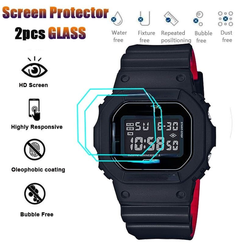 Yifilm ฟิล์มกระจกนิรภัยกันรอยหน้าจอ gshock*1 ชิ้น (DW-5600,GBD-200,GWX-5600,GMW-B5000,GW-B5600,GW-5000,GBX-100) 9H รูปที่ 2