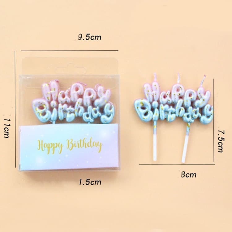 ร้านไทย เทียนวันเกิด Happy Birthday เทียนLOVE เค้ก cake เทียน อุปกรณ์ตกแต่งเค้ก V1-3 รูปที่ 6