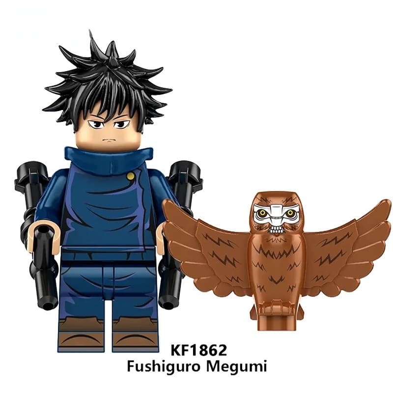 ของเล่นตัวต่อฟิกเกอร์ Jujutsu Kaisen Itadori Yuji Geto Suguru Hua Yu ขนาดเล็ก สไตล์ญี่ปุ่น รูปที่ 5