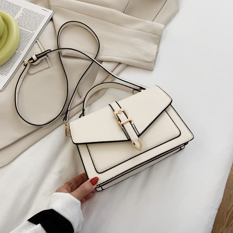 กระเป๋าถือ กระเป๋าสะพาย crossbody หนัง PU พรีเมี่ยม สวยหรู รูปที่ 2