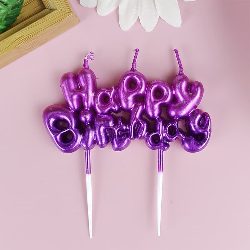 ร้านไทย เทียนวันเกิด Happy Birthday เทียนLOVE เค้ก cake เทียน อุปกรณ์ตกแต่งเค้ก V1-3 รูปที่ 4