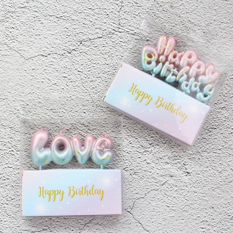 ร้านไทย เทียนวันเกิด Happy Birthday เทียนLOVE เค้ก cake เทียน อุปกรณ์ตกแต่งเค้ก V1-3 รูปที่ 9
