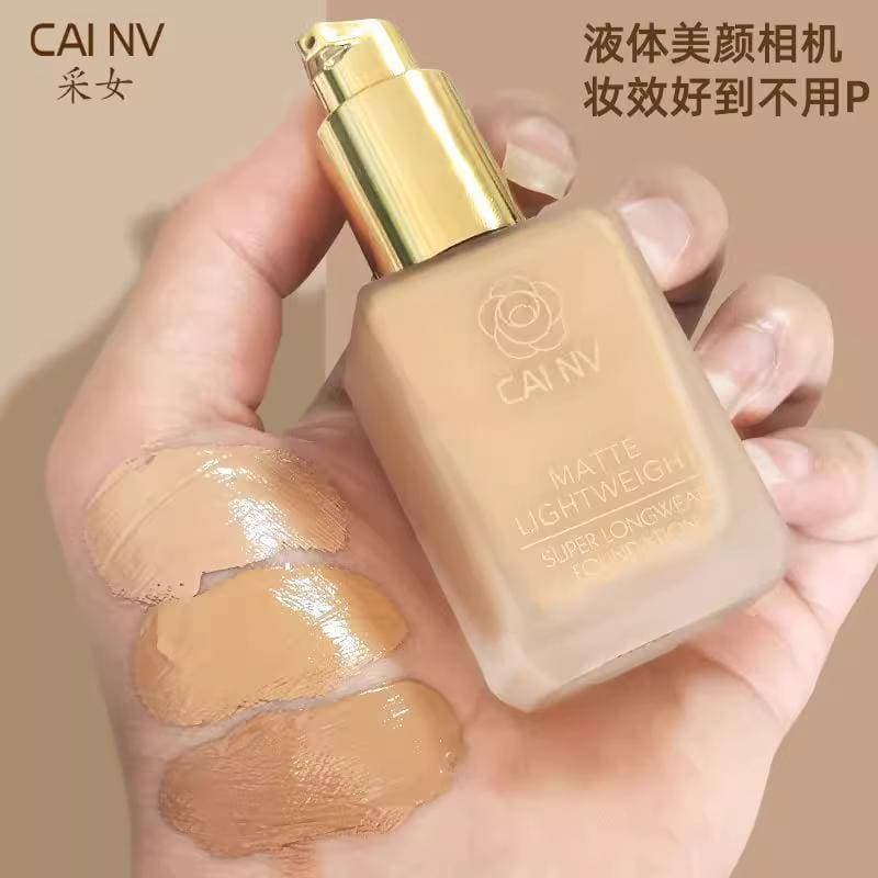 รองพื้นเนื้อลิขวิด ผสมรองพื้น เนื้อลิขวิด สีขาวล้วน สําหรับแต่งหน้า แต่งหน้าแบบกอธิค แต่งหน้า Goth Gothic รูปที่ 6