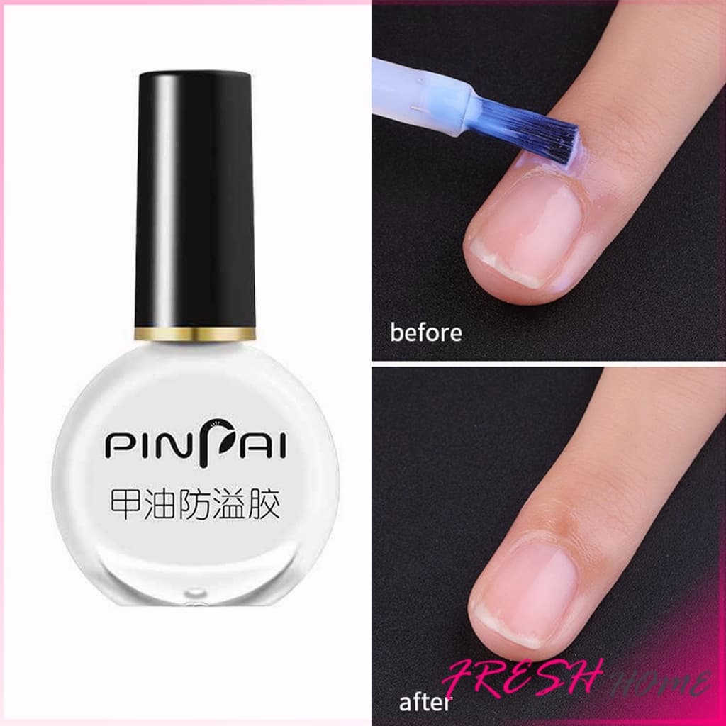 กาวทาขอบเล็บกันเลอะ สำหรับทาขอบเล็บกันสีทาเล็บเลอะ สีชมพู กับ สีขาว Nail Polish รูปที่ 6