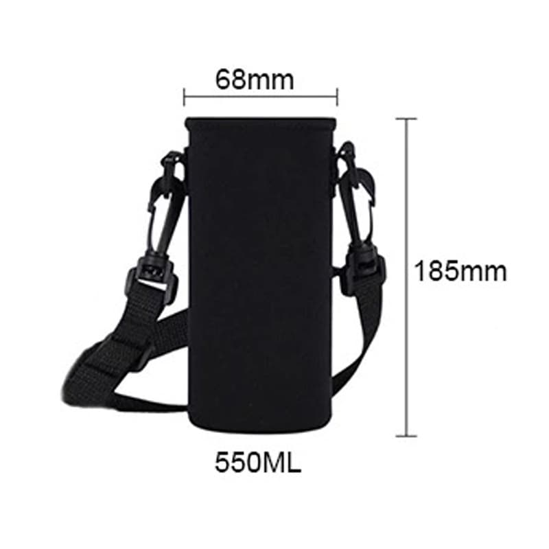 ขวดน้ำแบบพกพา Insulation Cup Bag แขนถ้วย ปลอกผ้านวมแก้ว สามารถสะพายเฉียงได้ สายคล้องไหล่ปรับได้ รูปที่ 2