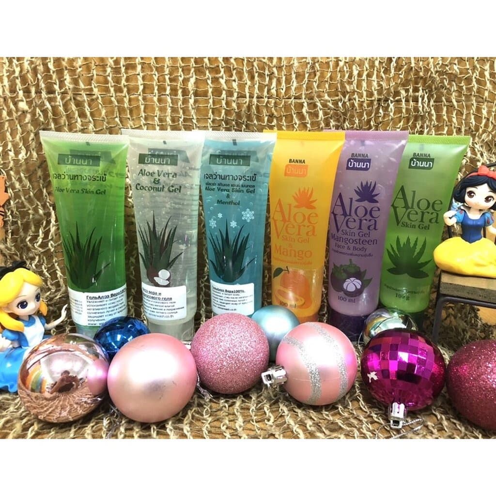 Banna Aloe Vera Gel 100 ml เจลว่านหางจระเข้ 6 สูตร 1 หลอด รูปที่ 1