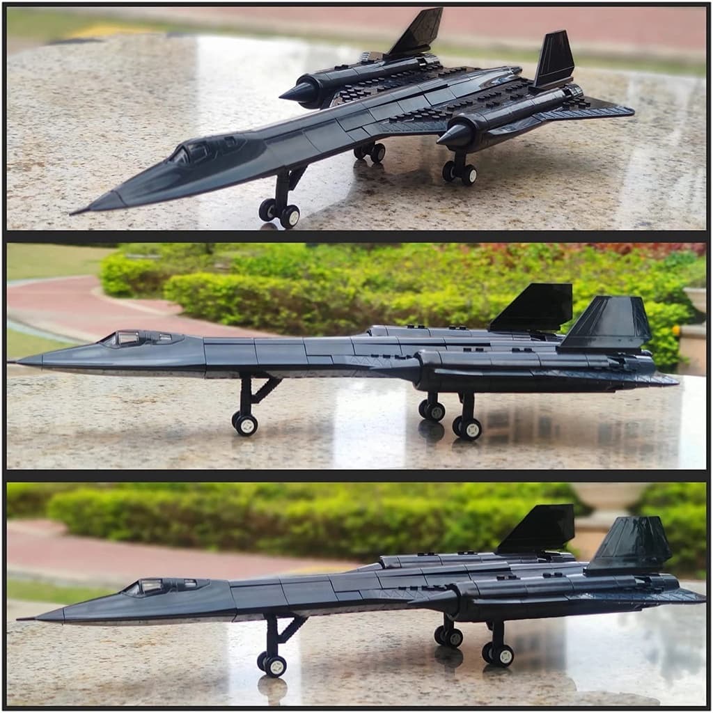 City Police SWAT SR-71 บล็อคตัวต่อโมเดลเครื่องบินรบ รูปนกแบล็คเบิร์ด ของเล่นสําหรับเด็ก 6 ปีขึ้นไป รูปที่ 7