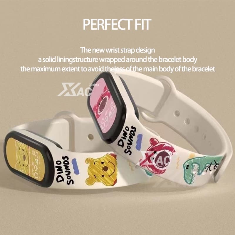 Mi band 9 สําหรับ Mi band 8 สําหรับ Mi band 7 สร้อยข้อมือกีฬาซิลิโคน Miband6 miband 10 สายรัดข้อมือสําหรับ xiaomi Mi band 6 5 4 3 รูปที่ 4