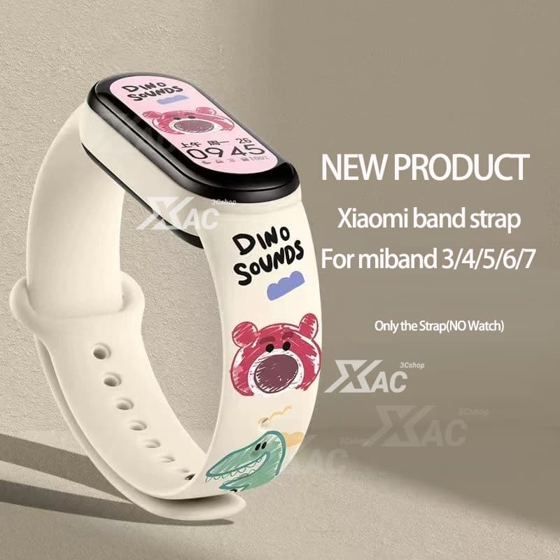 Mi band 9 สําหรับ Mi band 8 สําหรับ Mi band 7 สร้อยข้อมือกีฬาซิลิโคน Miband6 miband 10 สายรัดข้อมือสําหรับ xiaomi Mi band 6 5 4 3 รูปที่ 6
