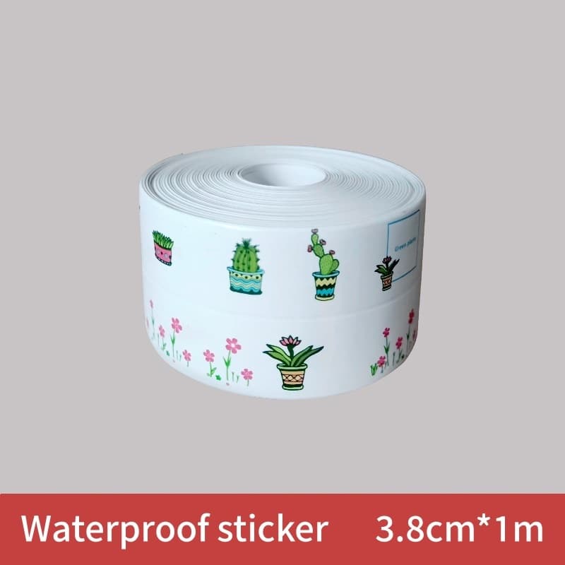 เทปสติกเกอร์ PVC กันน้ํา มีกาวในตัว สีขาว สําหรับติดอ่างล้างจาน ห้องน้ํา ห้องครัว รูปที่ 9