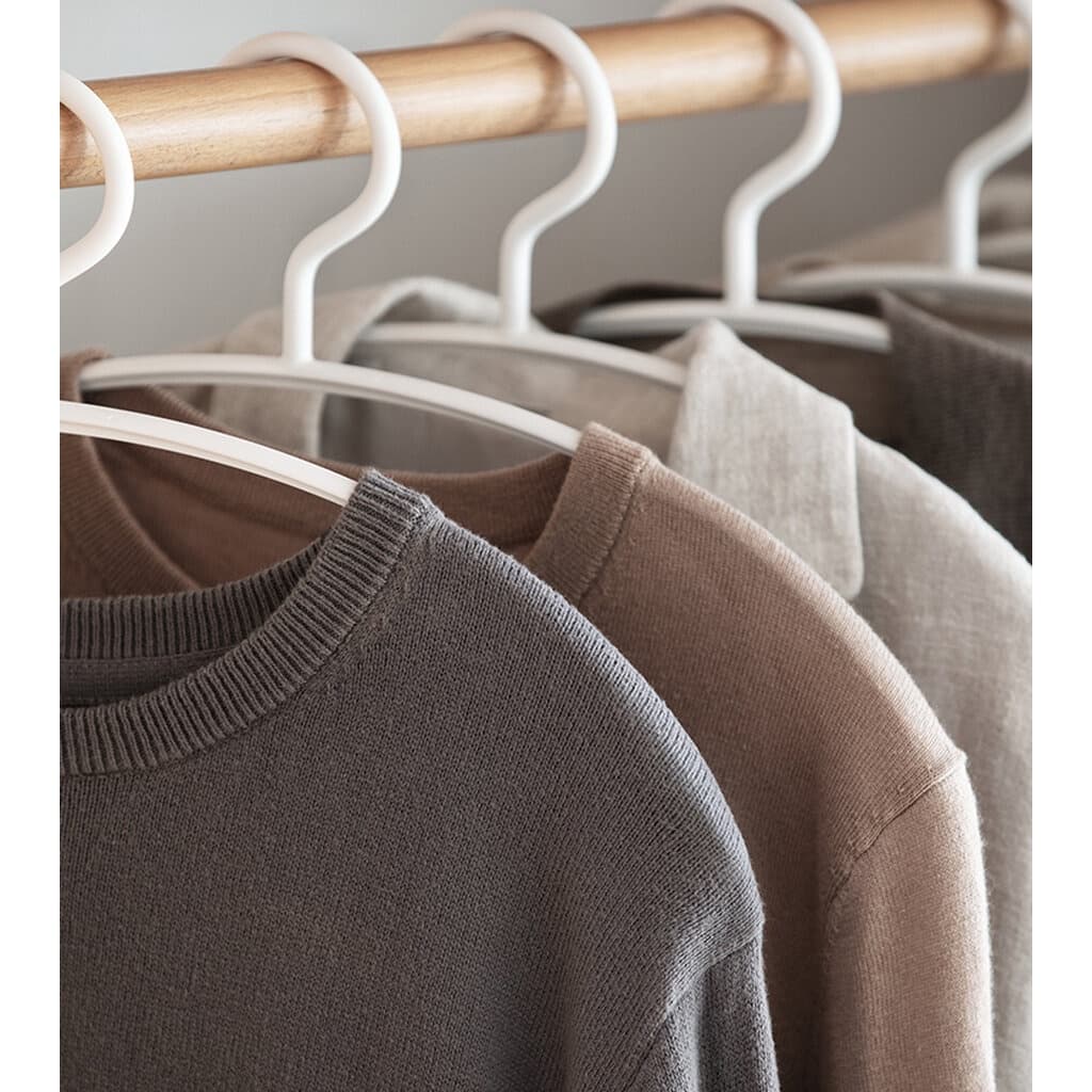 Omocha | ไม้แขวนเสื้อ ไม้แขวนเสื้อทรงโค้ง ถนอมไหล่เสื้อ กันไหล่ยื่น Clothes Hanger รูปที่ 3