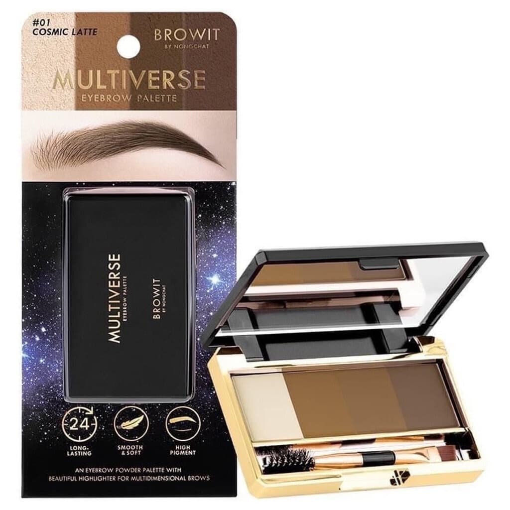 บราวอิท พาเลทเขียนคิ้วชนิดฝุ่น 4 สี Browit Multiverse Eyebrow Palatte รูปที่ 3