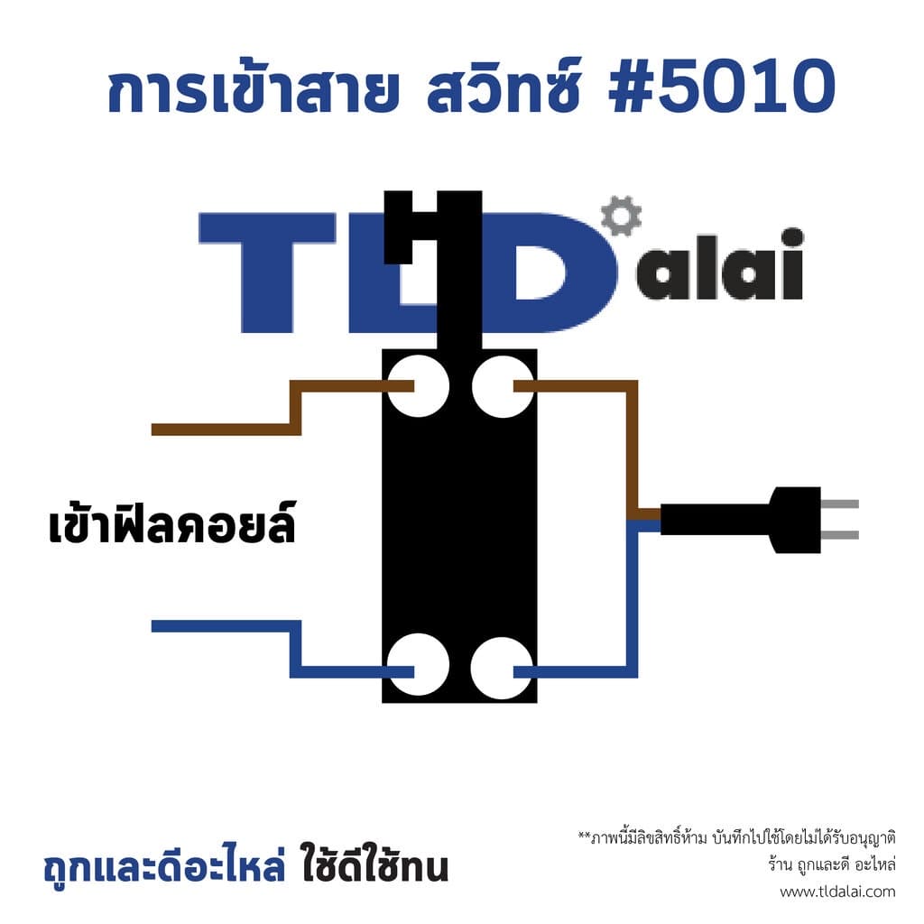 สวิทซ์ #5010 หินเจียร Makita มากิต้า 5 นิ้ว รุ่น GA5010 , GA5020 , GA6010 , GA6020 - Maktec แมคเทค รุ่น MT904, MT905 ... รูปที่ 3