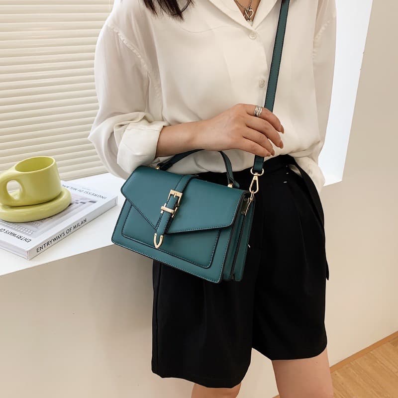 กระเป๋าถือ กระเป๋าสะพาย crossbody หนัง PU พรีเมี่ยม สวยหรู รูปที่ 9