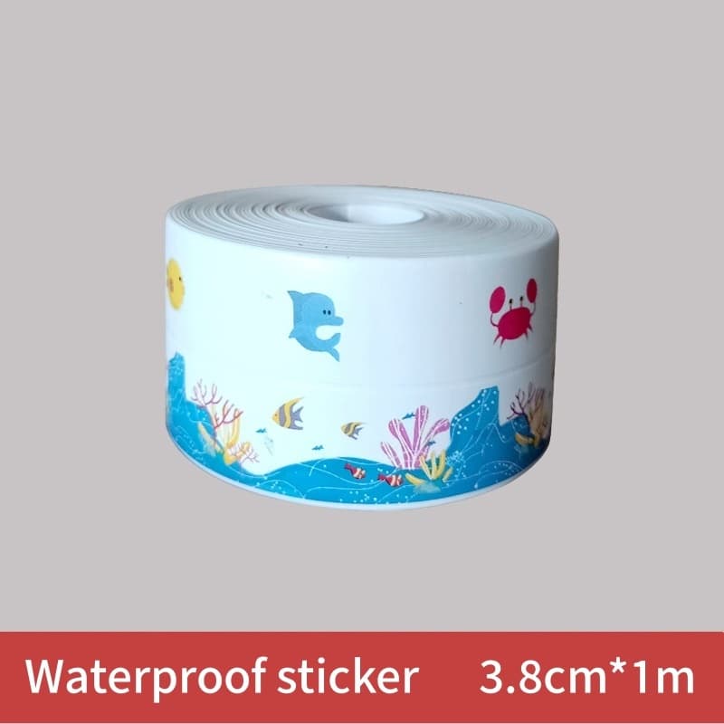 เทปสติกเกอร์ PVC กันน้ํา มีกาวในตัว สีขาว สําหรับติดอ่างล้างจาน ห้องน้ํา ห้องครัว รูปที่ 7