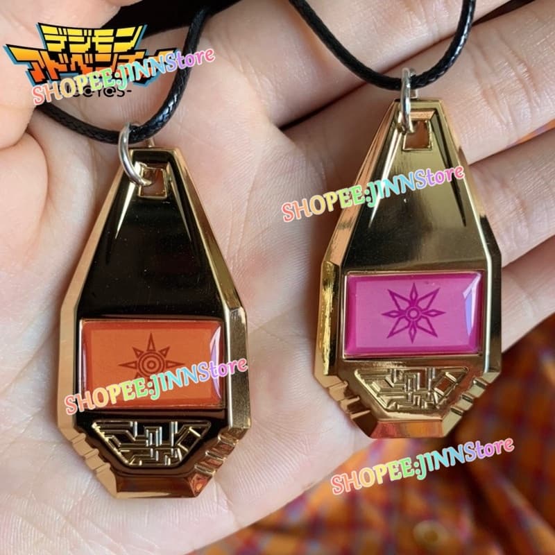 - Jn - Digimon Adventure Tag & Crest สร้อยคอ จี้รูปมอนสเตอร์ดิจิทัล ของขวัญ สําหรับสะสม รูปที่ 1