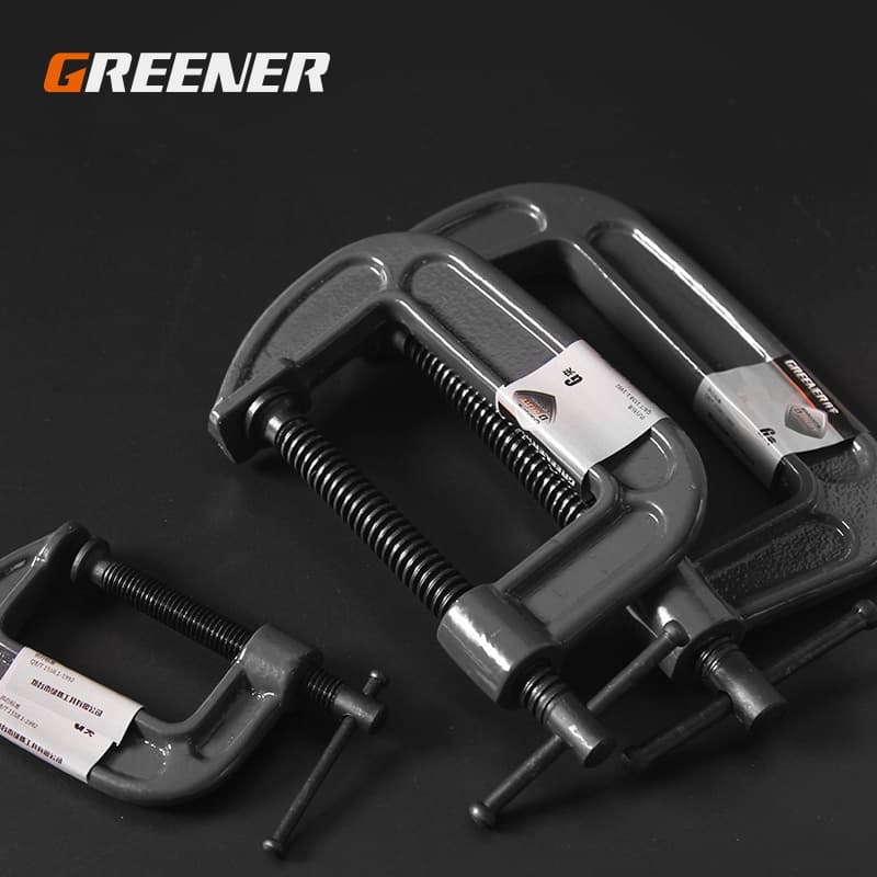 GREENER ปากกาจับชิ้นงานตัวซี ซีแคลมป์ 1-12 นิ้ว C-Clamp ปากกาตัวซี ปากกาจับชิ้นงาน ตัวซี รูปที่ 2