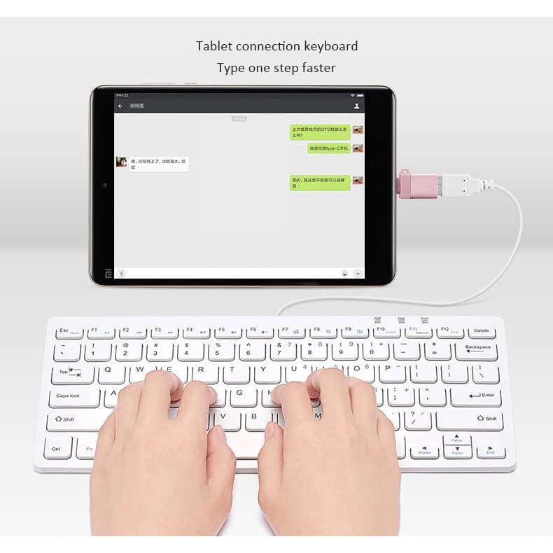 GOOJODOQ อะแดปเตอร์ชาร์จOTG Type-c 3.0 สำหรับ Iphone MacBook Phone หัวเชื่อมต่อ / หลากสี รูปที่ 8