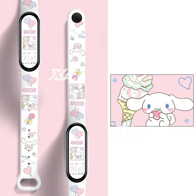 Mi band 9 สําหรับ Mi band 8 สําหรับ Mi band 7 สร้อยข้อมือกีฬาซิลิโคน Miband6 miband 10 สายรัดข้อมือสําหรับ xiaomi Mi band 6 5 4 3 รูปที่ 8