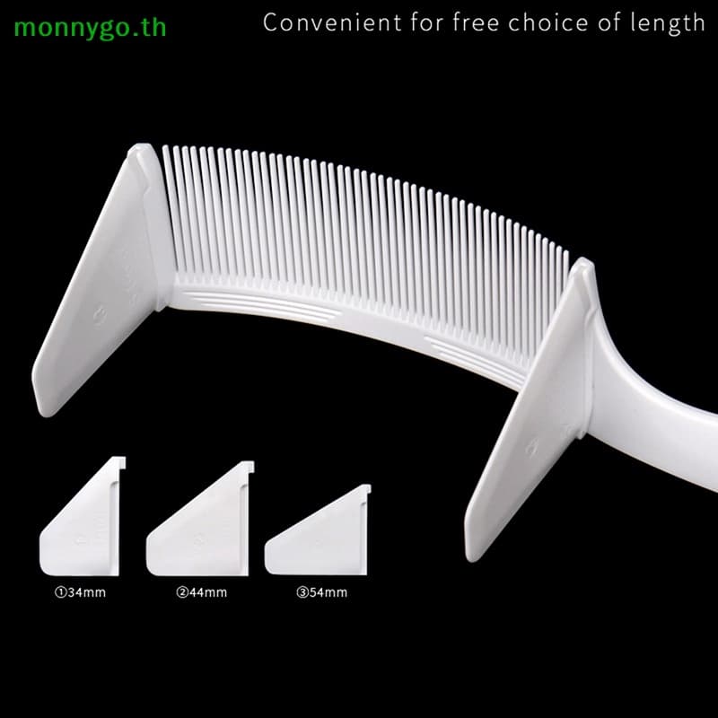 Monnygo 1PC หวีโค้งผู้ชายตัดผมสไตลิสต์แบนแปรง Cutg หวี TH รูปที่ 2