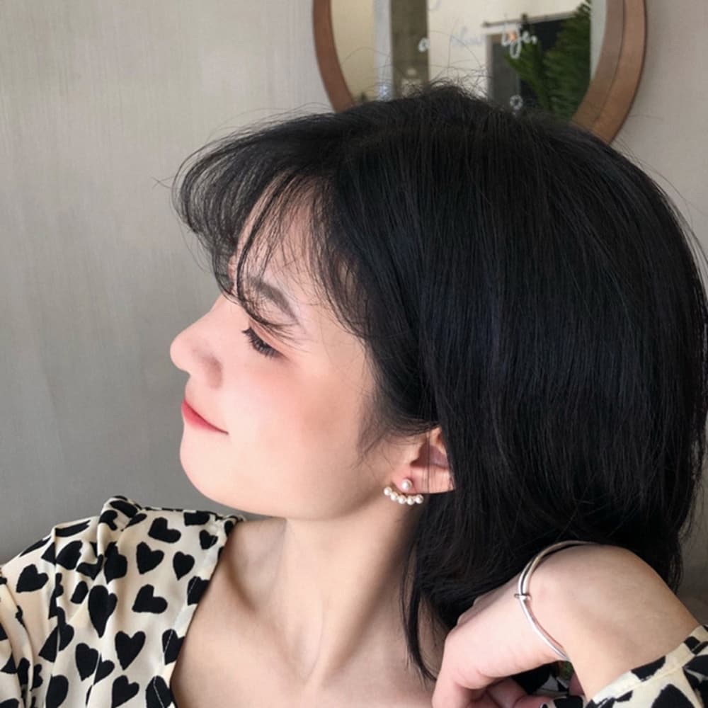A HELLO GIRL ใหม่ ต่างหูสตั๊ด ประดับมุกจําลอง ขนาดเล็ก หรูหรา สไตล์เกาหลี แฟชั่นสําหรับผู้หญิง รูปที่ 6