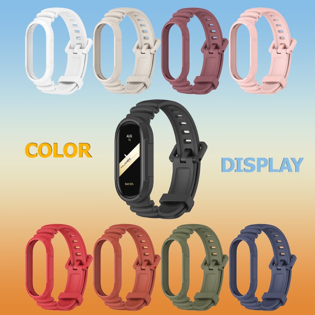 Mijobs สําหรับ Mi Band 10 9 8 ผู้ชายผู้หญิงกันน้ําสําหรับ Mi Band 7 สร้อยข้อมือกีฬาสําหรับ Xiaomi Mi Band 6/Mi Band 5 NFC Global รุ่น TPU เปลี่ยนอุปกรณ์เสริมสายรัดข้อมือ รูปที่ 8