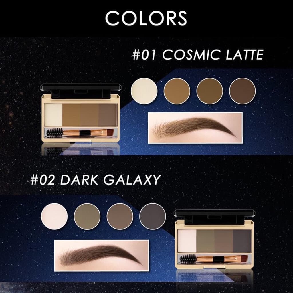 บราวอิท พาเลทเขียนคิ้วชนิดฝุ่น 4 สี Browit Multiverse Eyebrow Palatte รูปที่ 8