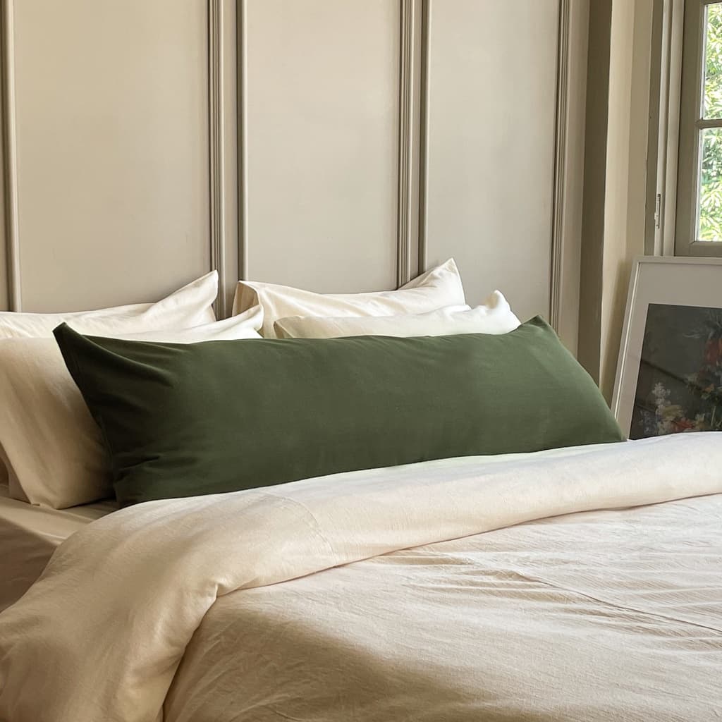 ปลอกหมอนบอดี้ Solstice Home สีพื้น ปลอกหมอนยาว ผ้าฝ้ายสไตล์ญี่ปุ่น - มินิมอล Body Pillowcase ทำจากผ้าฝ้าย 100% รูปที่ 3