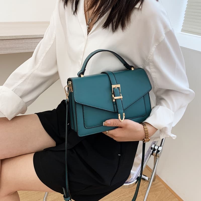 กระเป๋าถือ กระเป๋าสะพาย crossbody หนัง PU พรีเมี่ยม สวยหรู รูปที่ 6