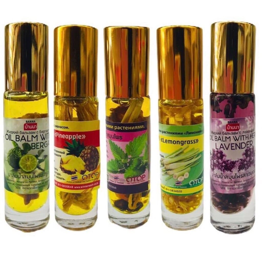 Banna Herbal Oil With Roller Ball 10g บ้านนา น้ำมันสมุนไพร ผสม พิมเสนน้ำ หัวลูกกลิ้ง รูปที่ 3