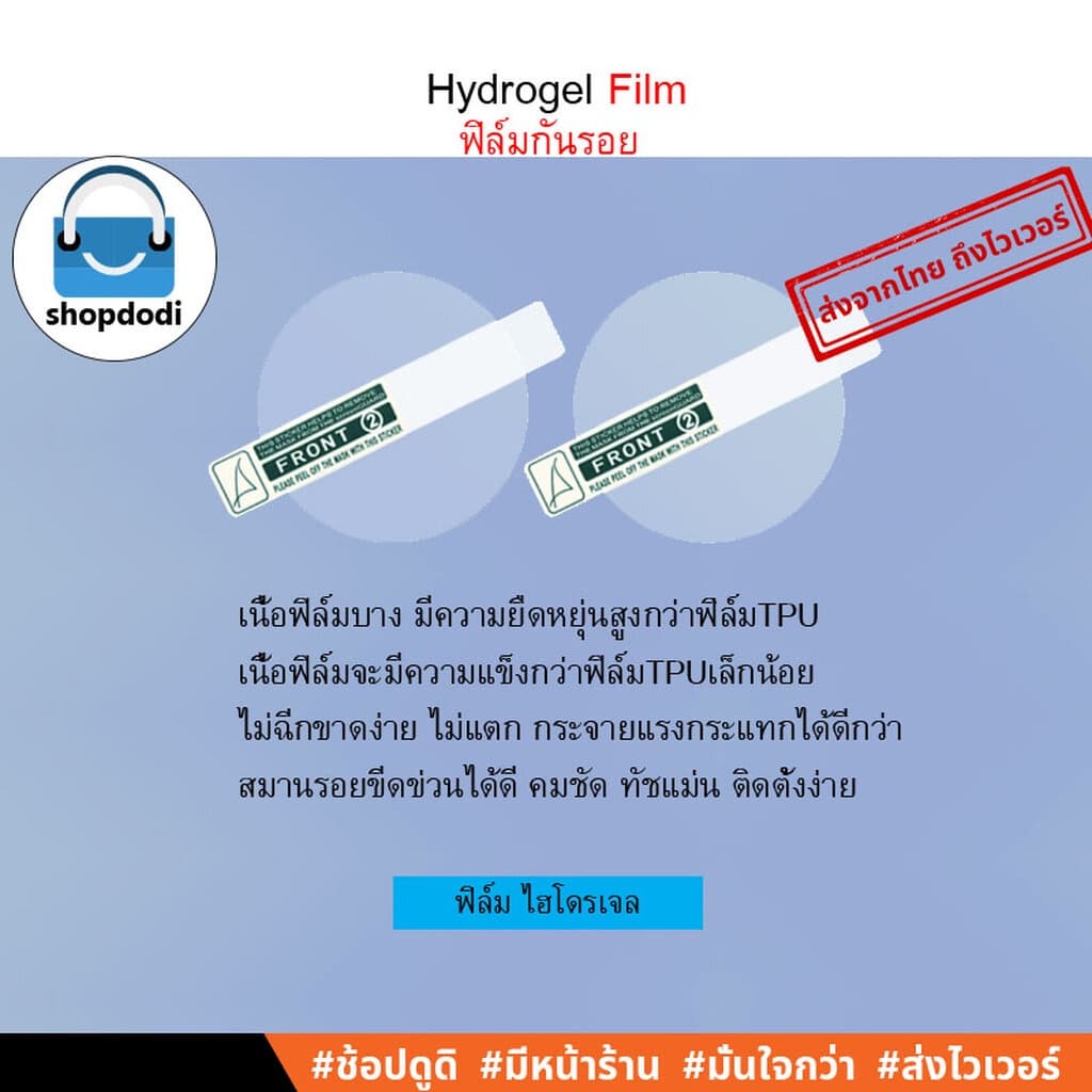 Shopdodi ฟิล์ม สำหรับ Casio DW-5600 5035 GW-B5600 M5600 W-218H Film ฟิล์มกันรอย ไฮโดรเจล กระจกนริภัย รูปที่ 4
