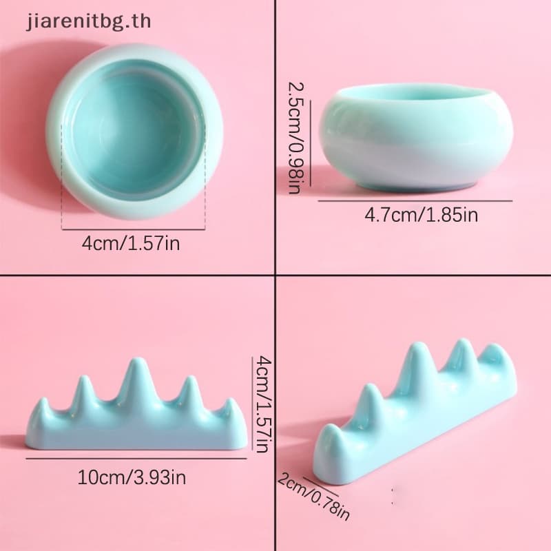 RENBG Nail Art แปรงทําความสะอาดผู้ถือพลาสติก UV อะคริลิคเจลปากกาหม้อ Cleanser ถ้วยล้างถ้วยเล็บแปรงผู้ถือเล็บเครื่องมือ TH รูปที่ 8