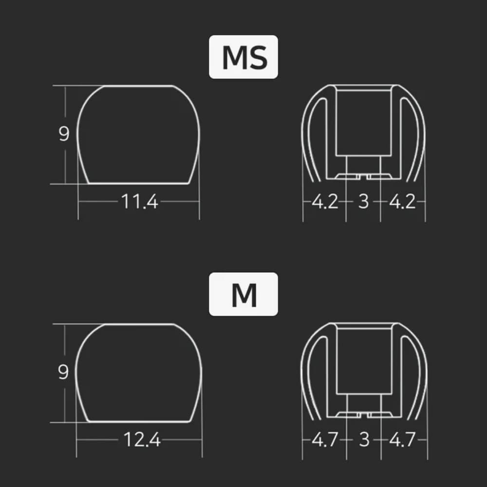 DIVINES กํามะหยี่ซิลิโคน Eartips สําหรับ 3-5 มม.หัวฉีด S/M/L เคล็ดลับหูฟังนําส่วนขยายสูง รูปที่ 7