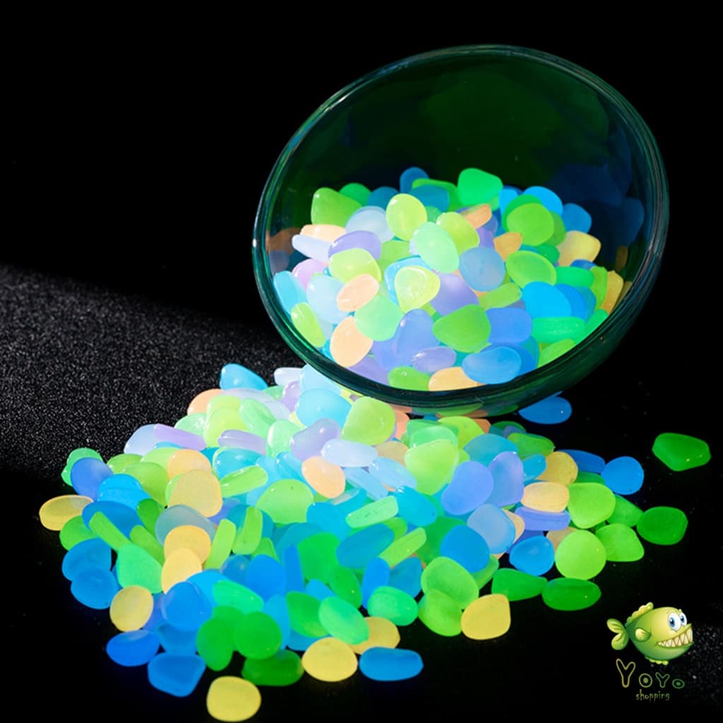 YOYO หินเรืองแสงตกแต่งสวน หรือตู้ปลา ขนาดหิน 0.8-1cm 40-50 ก้อน ต่อแพ็ค / 90-100 ต่อแพ็ค luminous stone รูปที่ 5