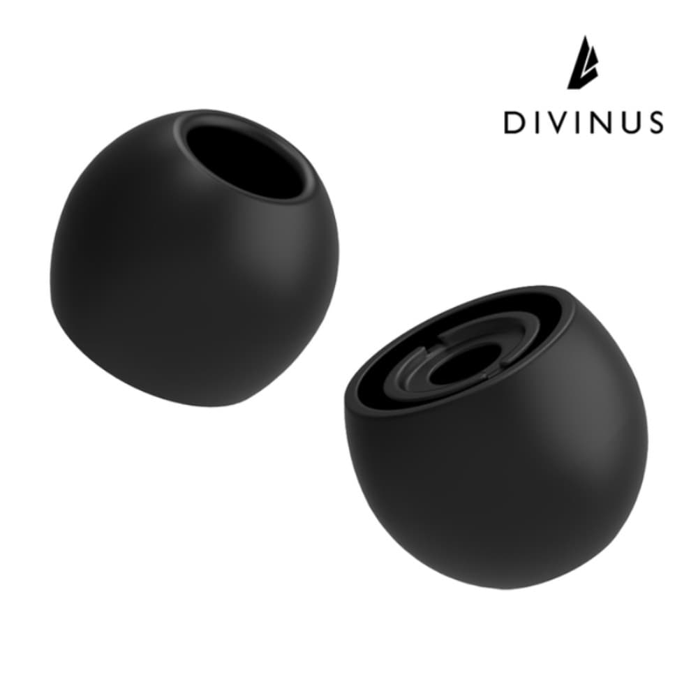 DIVINES กํามะหยี่ซิลิโคน Eartips สําหรับ 3-5 มม.หัวฉีด S/M/L เคล็ดลับหูฟังนําส่วนขยายสูง รูปที่ 1