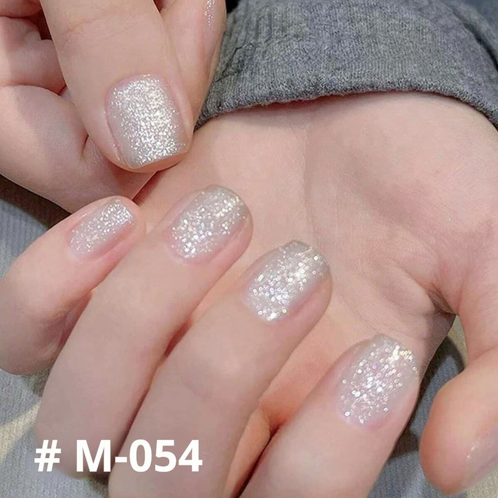 MORDDA ยาทาเล็บเจลกลิตเตอร์สีเงินยอดนิยมใหม่ เงางามเป็นพิเศษ เหมาะสำหรับร้านทำเล็บและงาน DIY รูปที่ 2