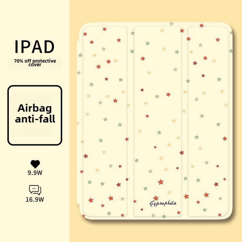 เคสtpuเหมาะสําหรับipad Gen 2022/2023 Gen 5/6/7/8/9 Air1/2/3/4/5 M1/2 Min4/5/6 Pro11 2020/2021 Gen 10 2022 Graffiti Stars รูปที่ 1