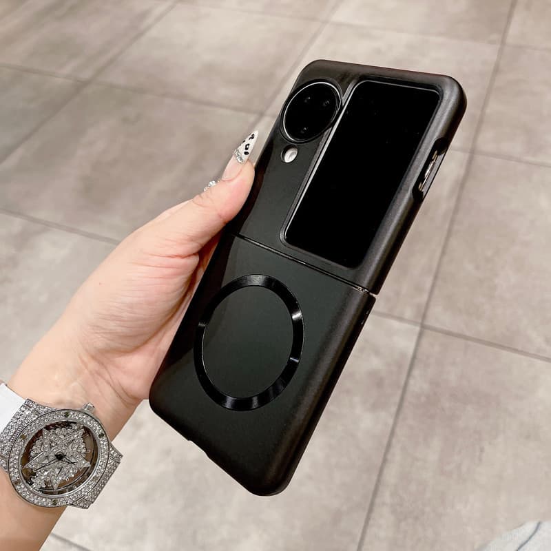 หรูหราบางเฉียบสีเมทัลลิคเคสโทรศัพท์สําหรับ ต่อต้าน ค้นหา N3 พลิก N2 พลิกแม่เหล็กชาร์จไร้สายเคลือบป้องกันลายนิ้วมือปกฮาร์ดพีซีเชลล์ รูปที่ 9