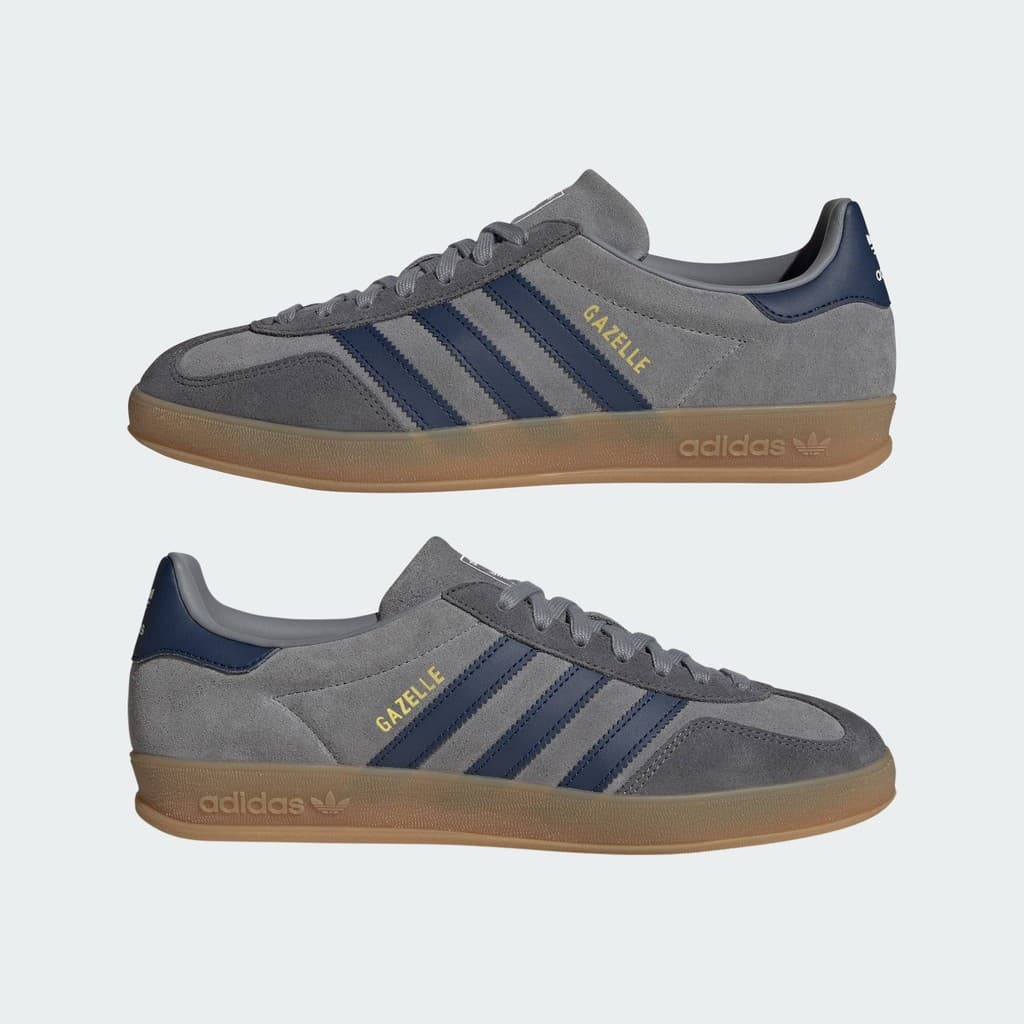 adidas ไลฟ์สไตล์ รองเท้า Gazelle Indoor ผู้ชาย สีเทา JQ8397 รูปที่ 8