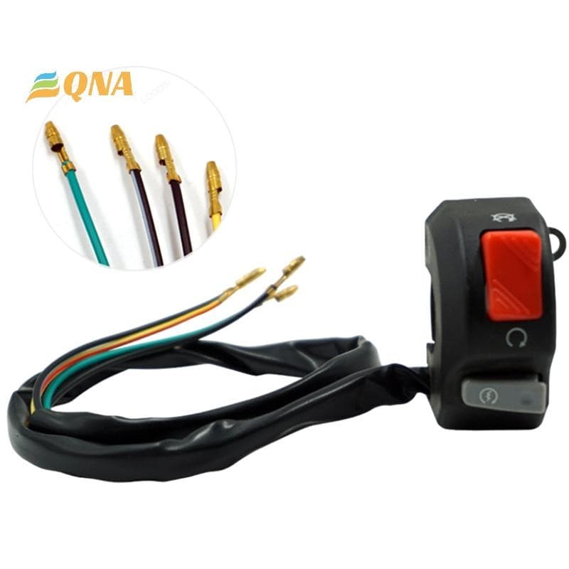 รถจักรยานยนต์ Universal 7/8 นิ้วแฮนด์หมอก Hedlight Horn เริ่มต้นฆ่าปุ่มปิด 12V สําหรับสกู๊ตเตอร์ ATV Snowmobile ใหม่ รูปที่ 1