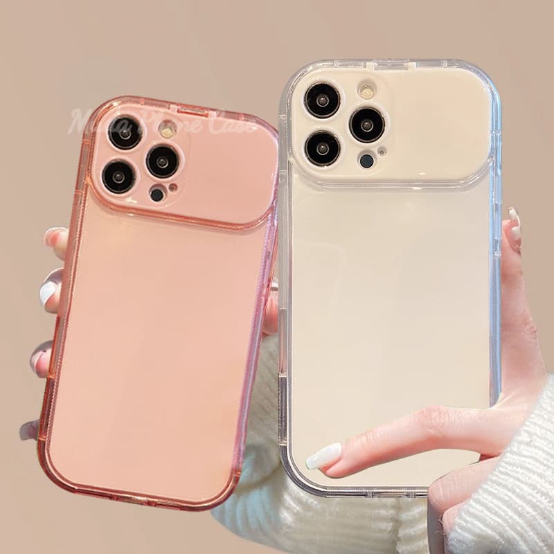 เคสมือถือDIYกระจกแต่งหน้า พับเก็บได้ กรณีน่ารัก case for iPhone 16ProMax 15PLUS/14/13/12 Pro /11 /XS Max/XR/X|8/7 Plus รูปที่ 3
