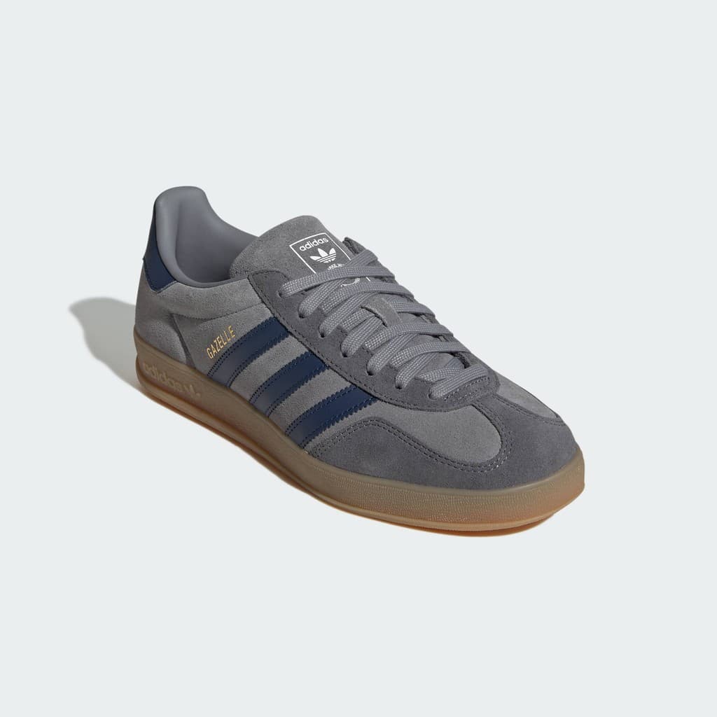 adidas ไลฟ์สไตล์ รองเท้า Gazelle Indoor ผู้ชาย สีเทา JQ8397 รูปที่ 5