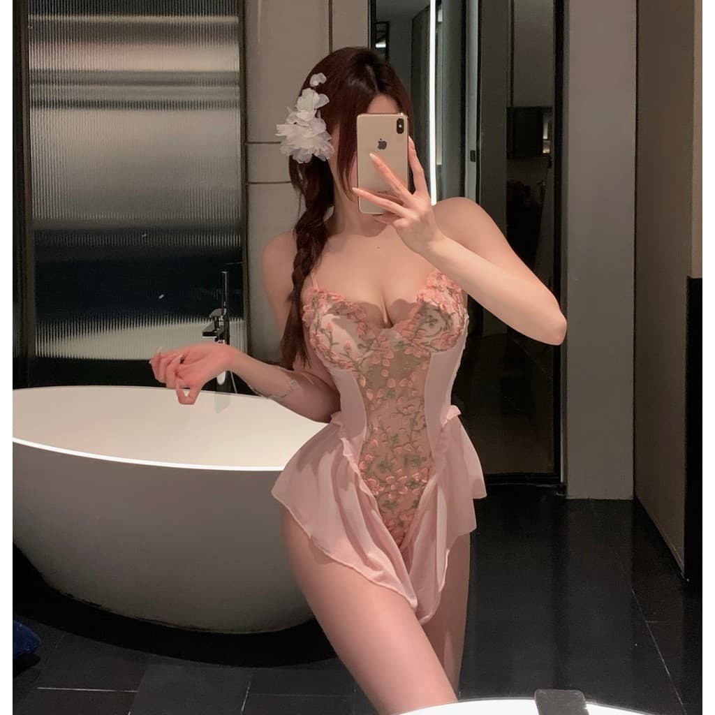 LOVE NIGHT บอดี้สูทเซ็กซี่ ชุดเซ็กซี่รัดรูป ชุดนอนไม่ได้นอน M-5XL | 40-100กก. S-1157 รูปที่ 3