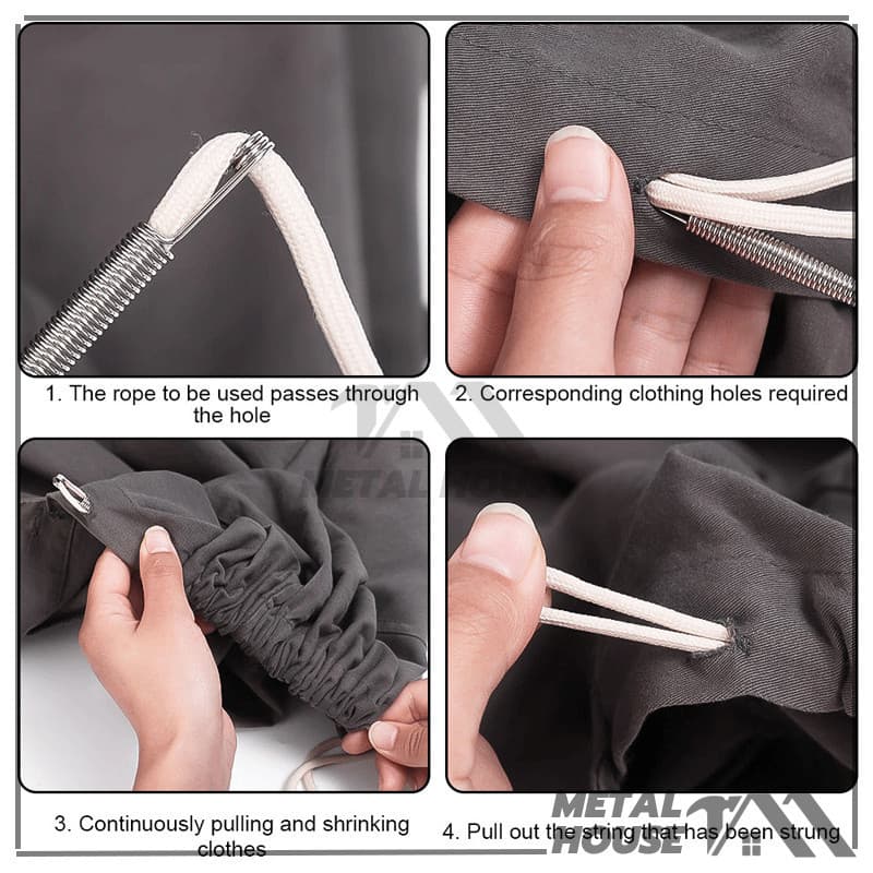 อุปกรณ์ด้ายอเนกประสงค์ สปริงร้อยเชือกหูกางเกง DIY เสื้อผ้าอุปกรณ์ซ่อม ใช้งานง่าย รูปที่ 6