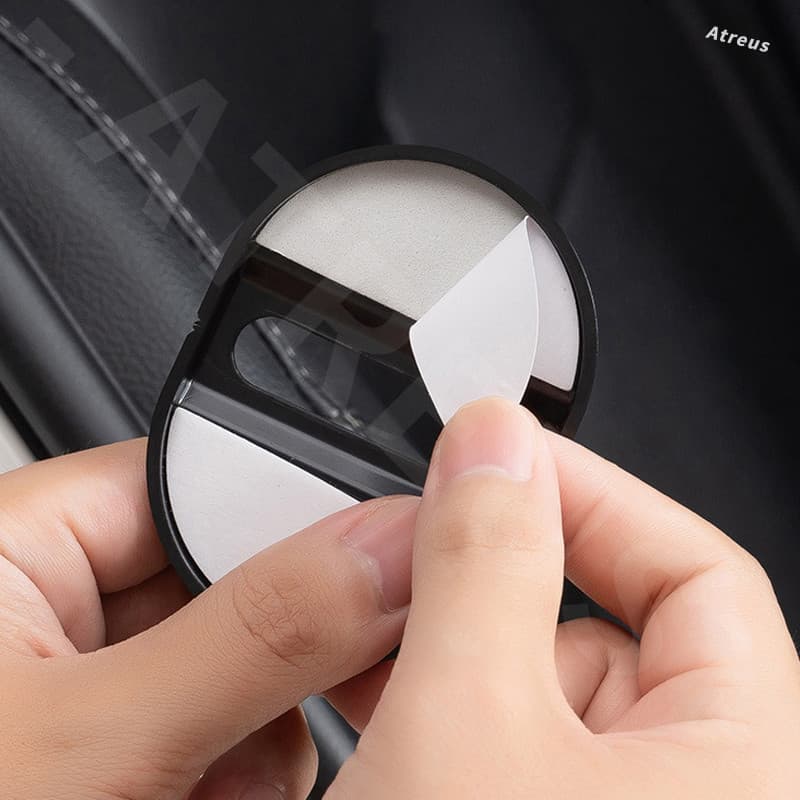 1/4 ชิ้น ISUZU คาร์บอนไฟเบอร์รถประตูล็อคป้องกันประตูล็อค Anti Scratch อุปกรณ์เสริมสําหรับ ISUZU Panther Elf Traga Dmax Mux Trooper MU7 Crosswind Panther Sportivo รูปที่ 9