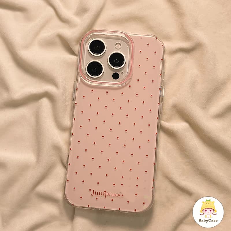 เคสไอโฟน 16 13 สำหรับ iPhone 17 11 15 16 13 14 12 Pro Max 15Plus 16Plus 14Plus ความสดใหม่สีสันสดใสจุดเล็ก ๆ รูปที่ 2