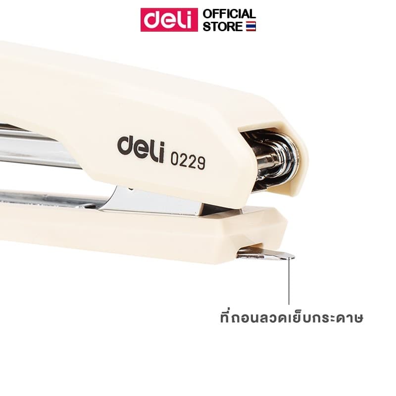 เครื่องเย็บกระดาษ Deli เบอร์ 10 ขนาดเล็ก น้ำหนักเบา ใช้งานสะดวก สำหรับสำนักงานและโรงเรียน Stapler รูปที่ 7