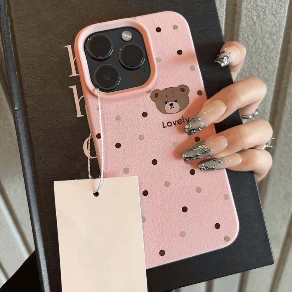 AK New! Ins เคสโทรศัพท์หนัง สำหรับ IPhone 11 12 13 14 15 16 Pro Max Xs Max XR 15 Pro Max 14 Pro Max รูปที่ 3